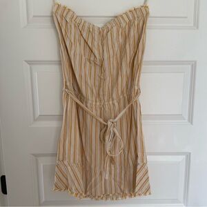 Cloth & Stone Striped Strapless Dress